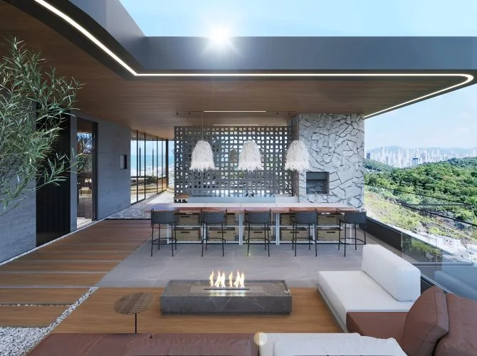 Brava Green Home Club — perspectiva: rooftop
