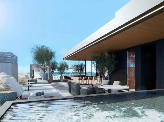 Brava Green Home Club — perspectiva: rooftop