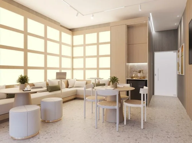 Brava Green Home Club — perspectiva: coworking