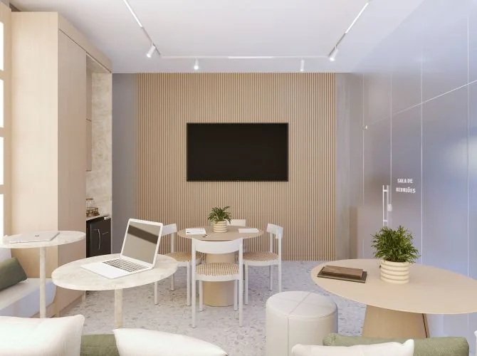 Brava Green Home Club — perspectiva: coworking